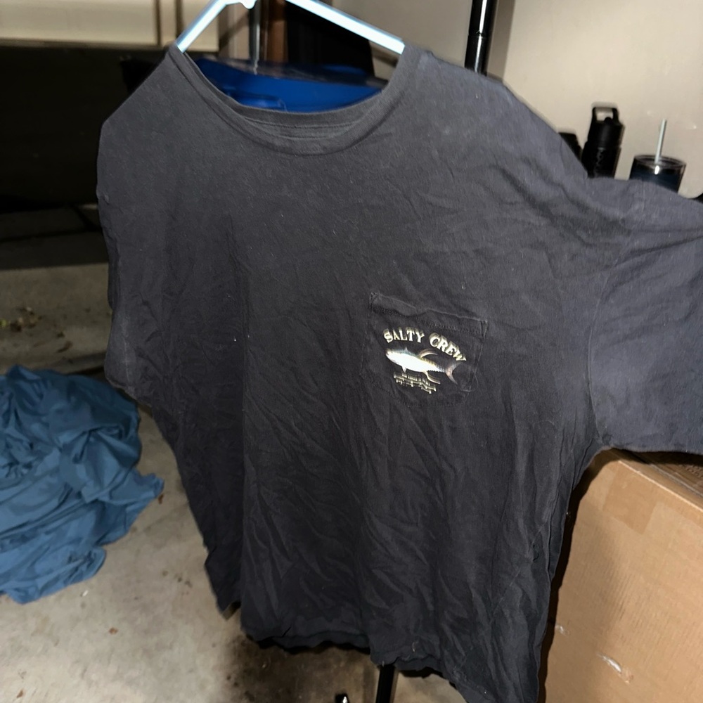 Salty Crew Tee with Pocket Logo